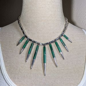 950 Silver Malachite Necklace